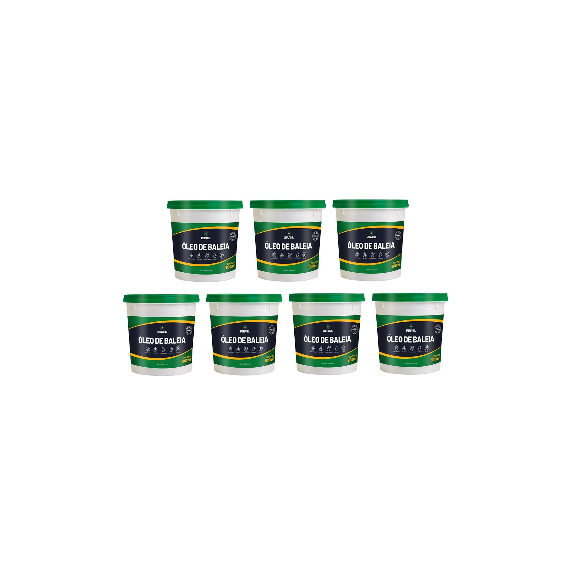 KIT 7 OLEO DE BALEIA 900 ML