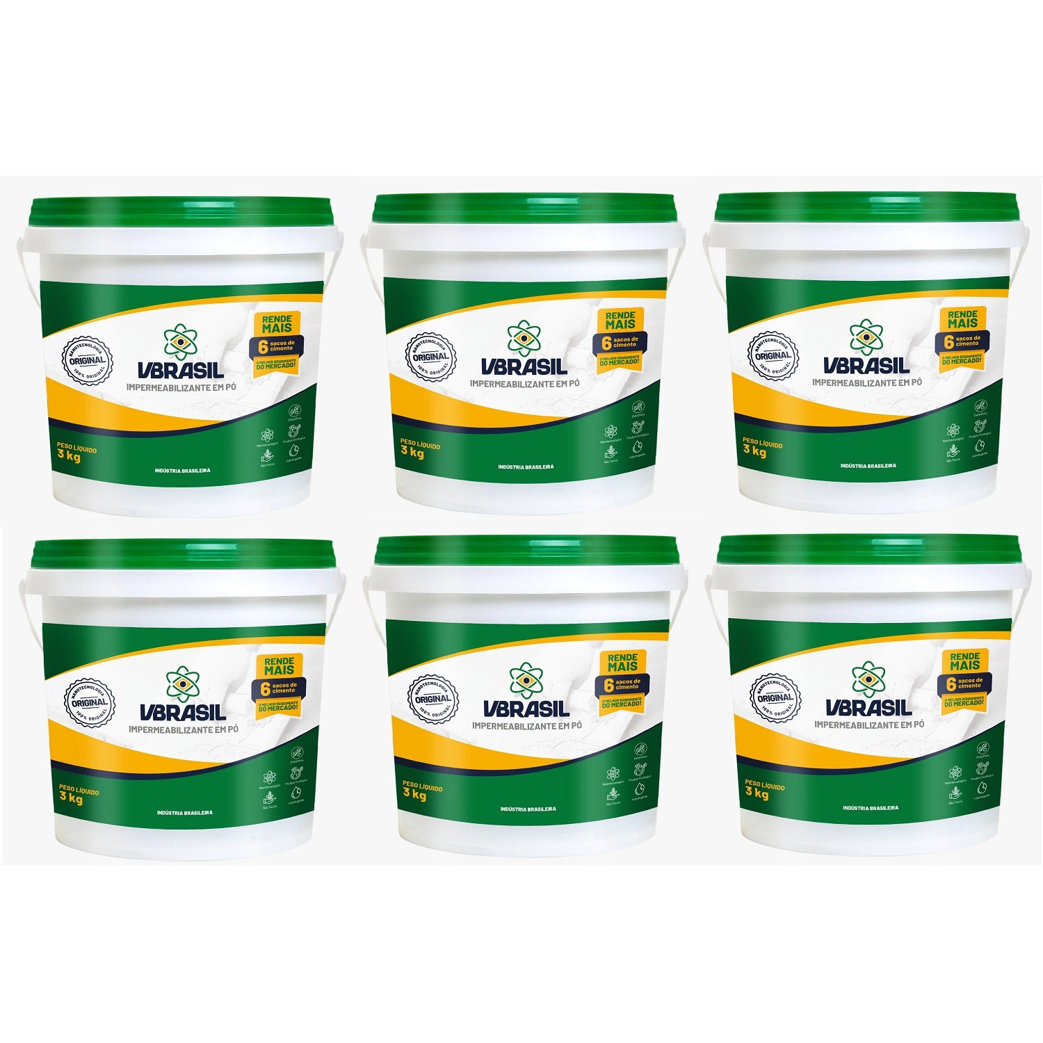 KIT 6 VBRASIL 3 KG