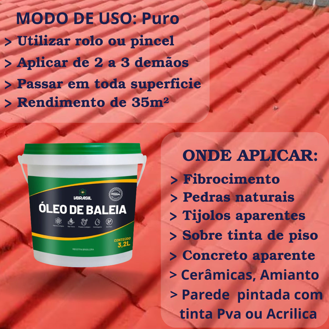 KIT VBRASIL 10 KG + 2 Óleo de Baleia 3,2L
