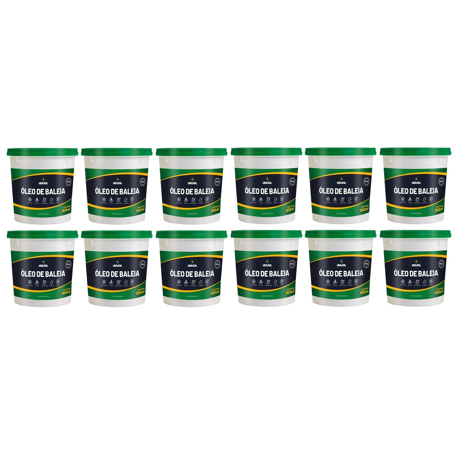 KIT 12 OLEO DE BALEIA 900 ML