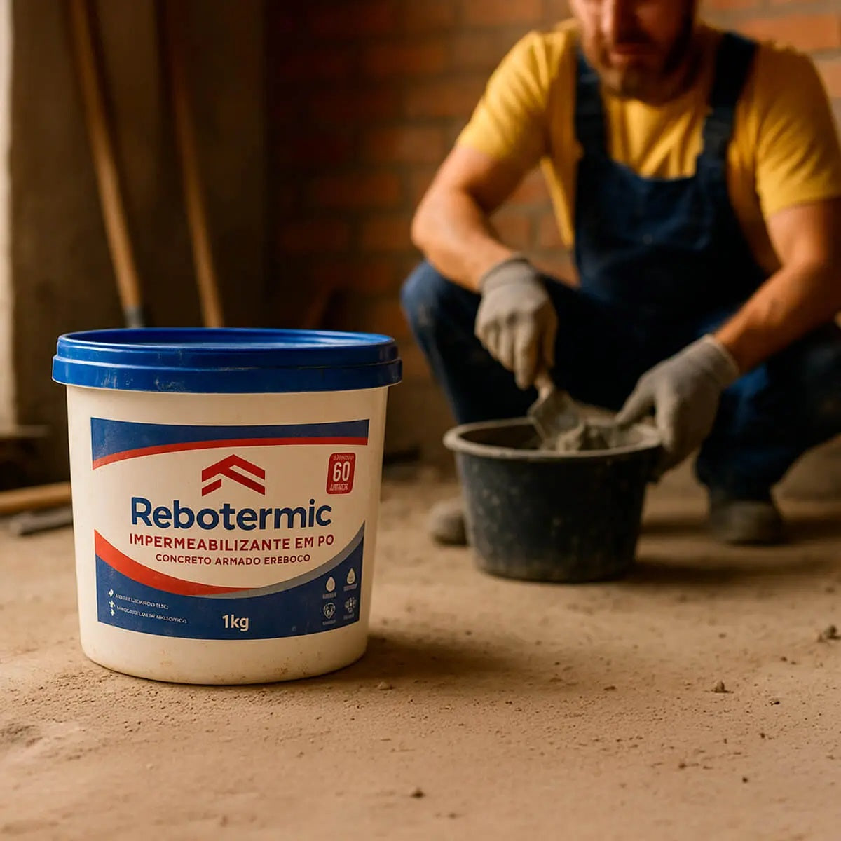 Kit 6 Rebotermic Impermeabilizante 800g Blinda Reboco