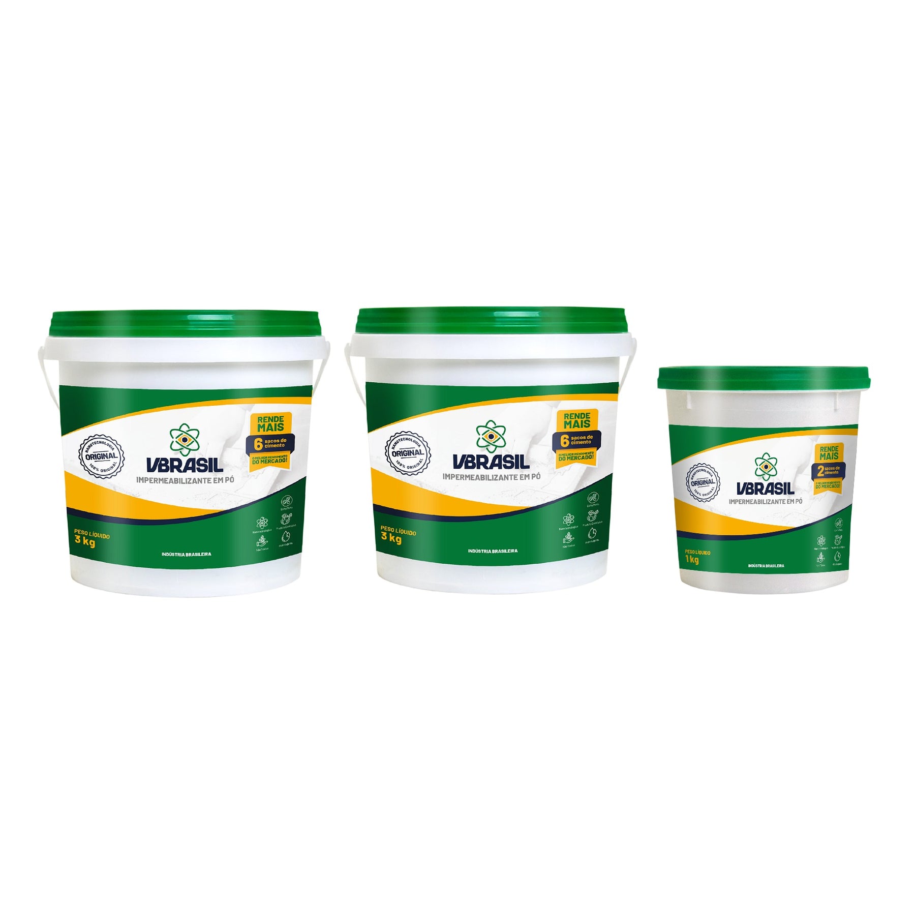 KIT 2 VBRASIL 3 KG + 1 VBRASIL 1KG