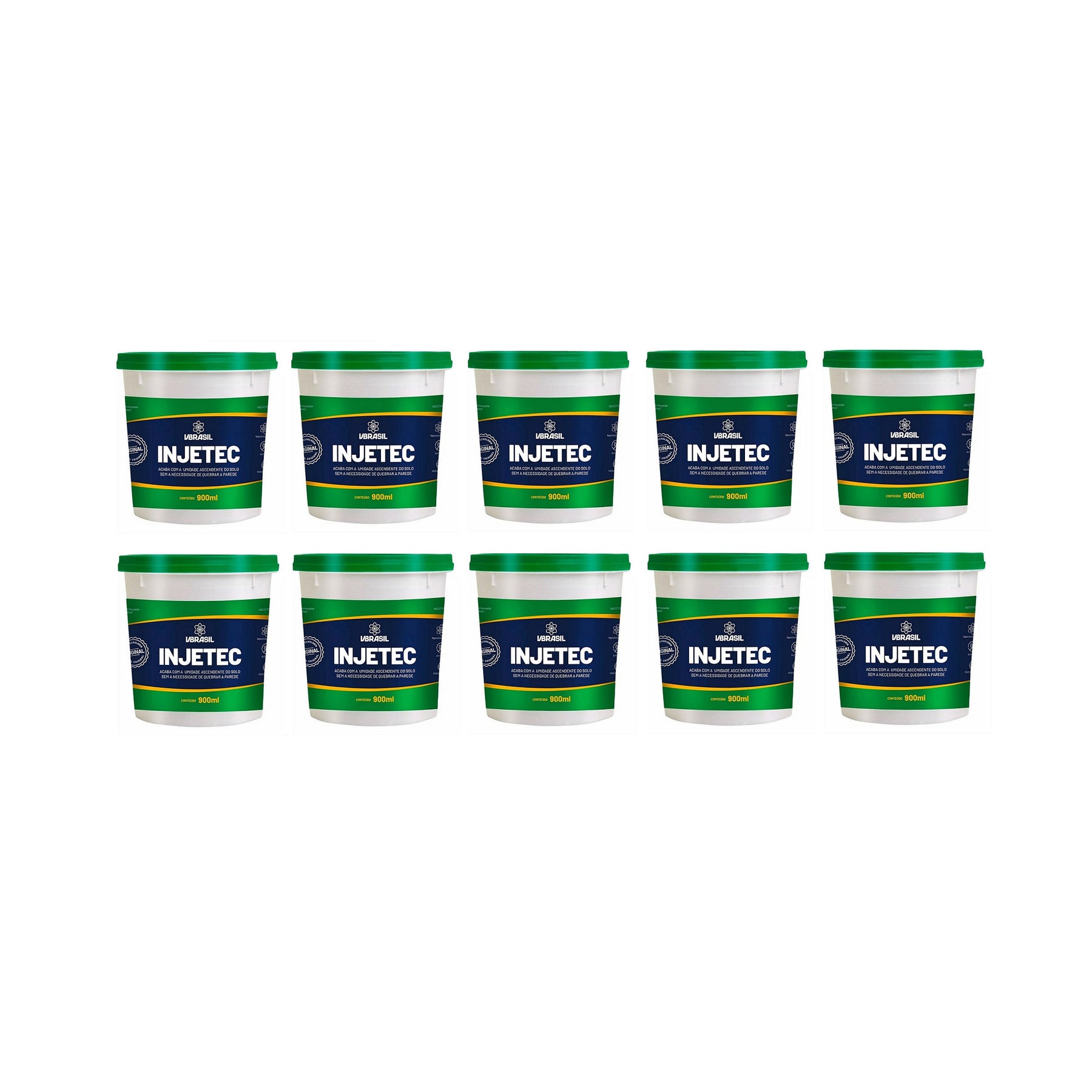 KIT 10 Injetec impermeabilizante 900ml