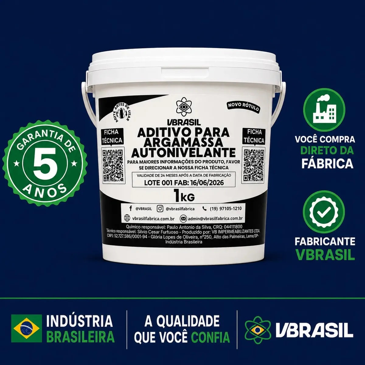 Aditivo Autonivelante Cimento/argamassa Composto A+b Vbrasil