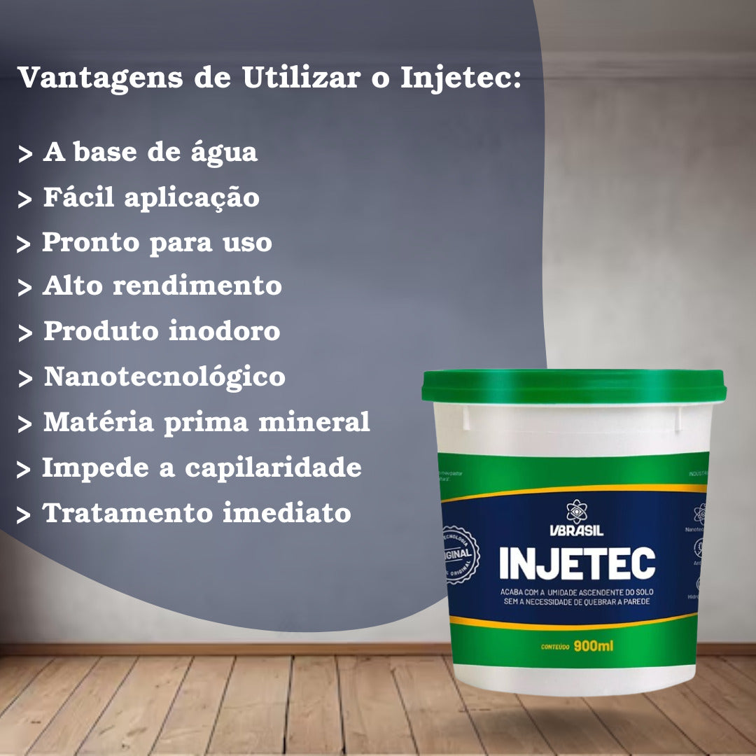 KIT 7 Injetec impermeabilizante 900ml