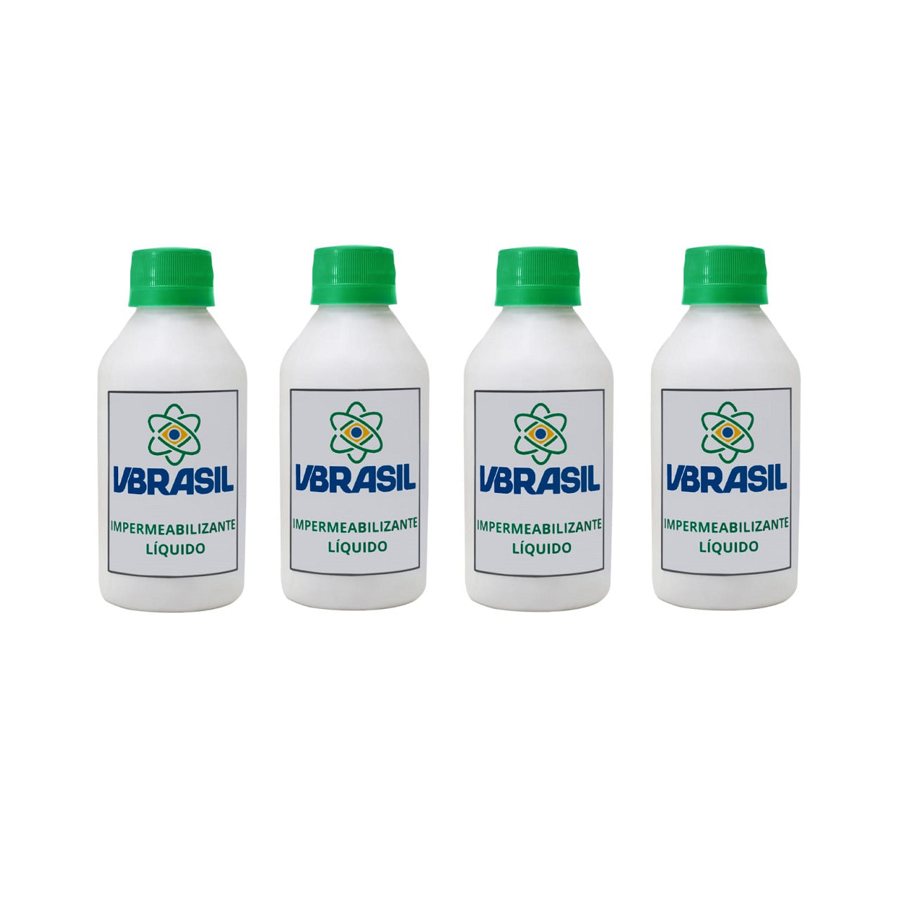 Kit 4 Impermeabilizante Vbrasil Líquido Para Tinta