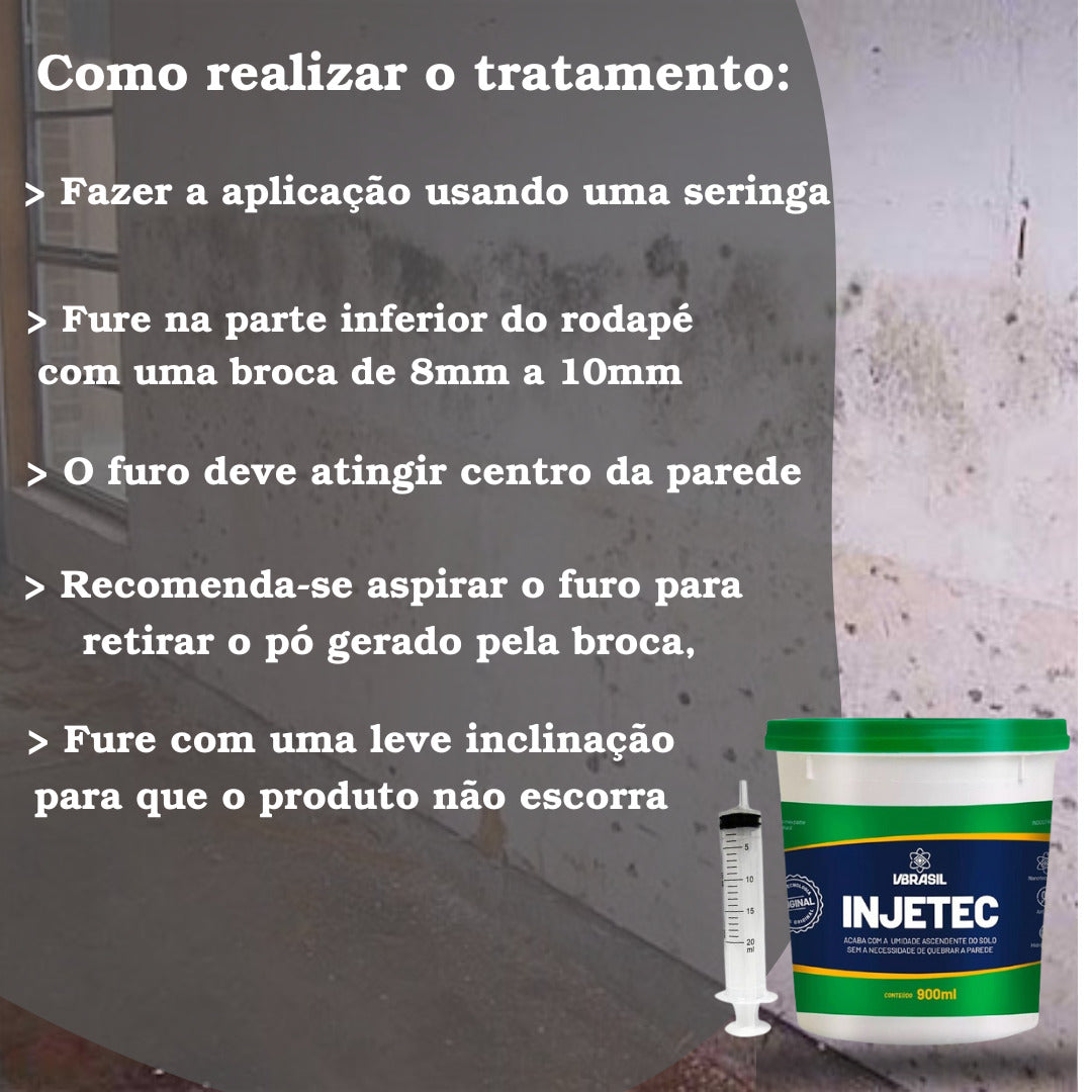 KIT 2 Injetec impermeabilizante 900ml