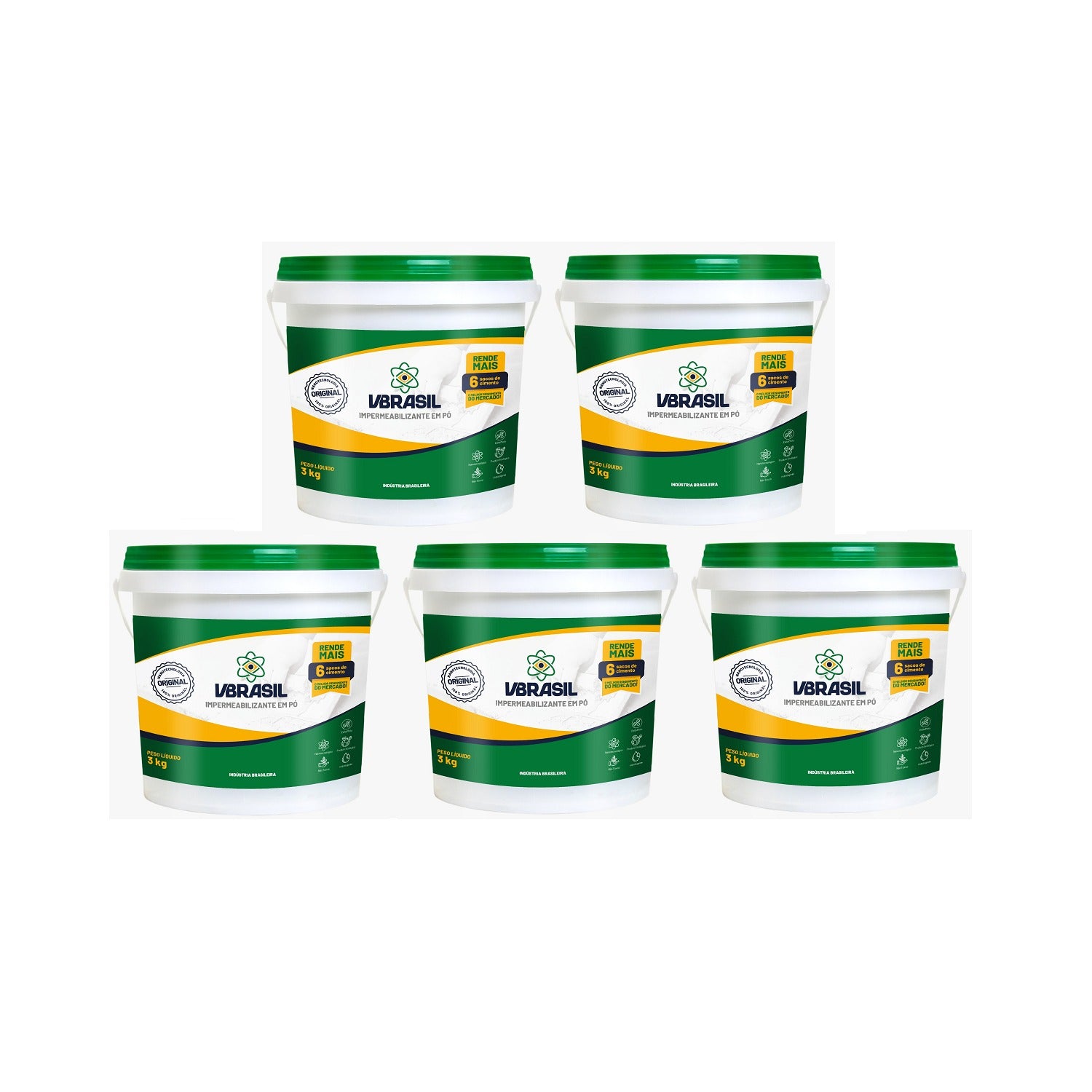 KIT 5 VBRASIL 3 KG