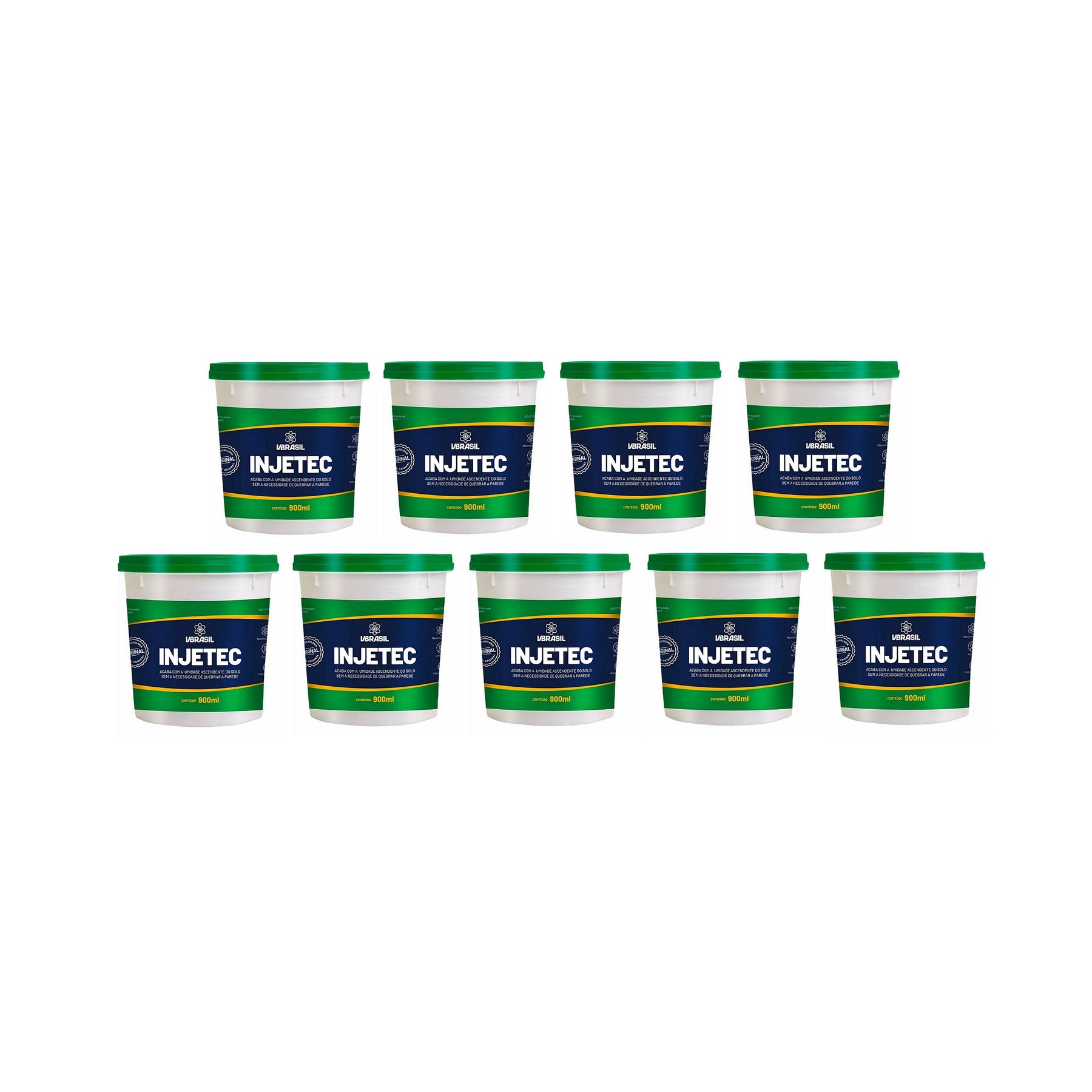 KIT 9 Injetec impermeabilizante 900ml