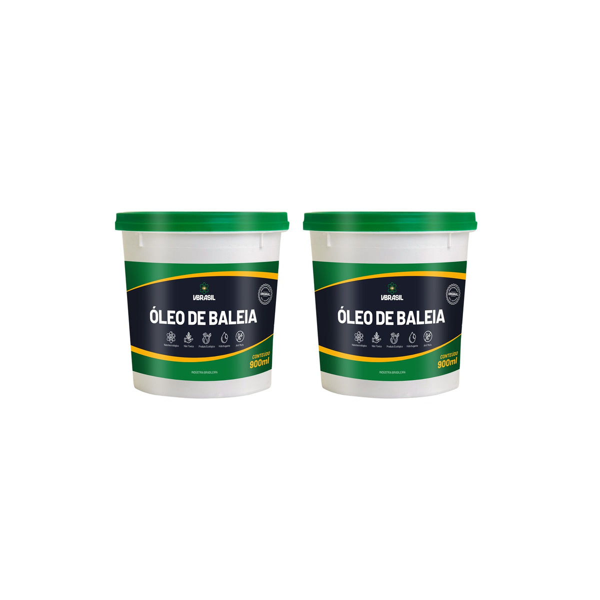 Kit 2 Impermeabilizante Óleo de Baleia 900ml
