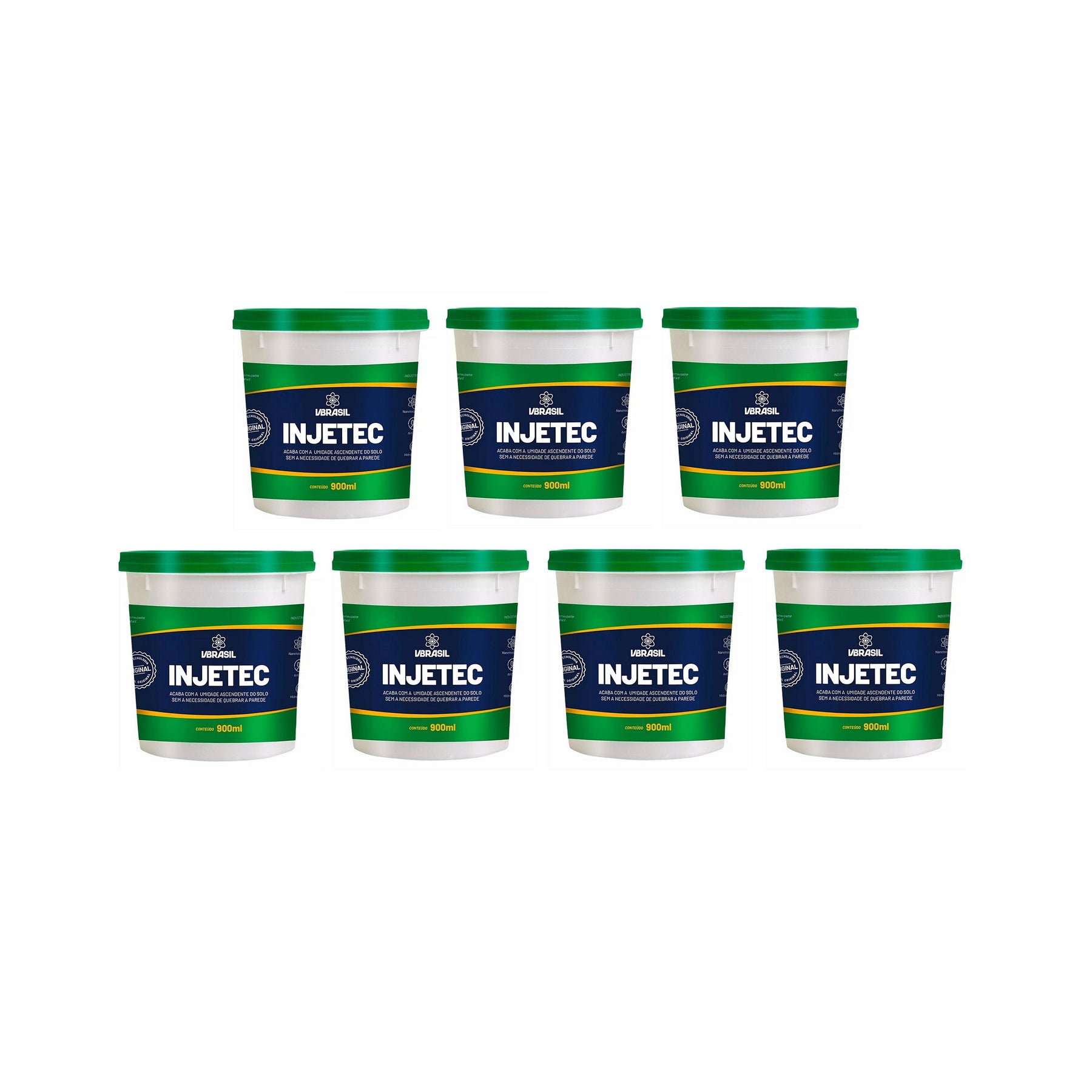 KIT 7 Injetec impermeabilizante 900ml