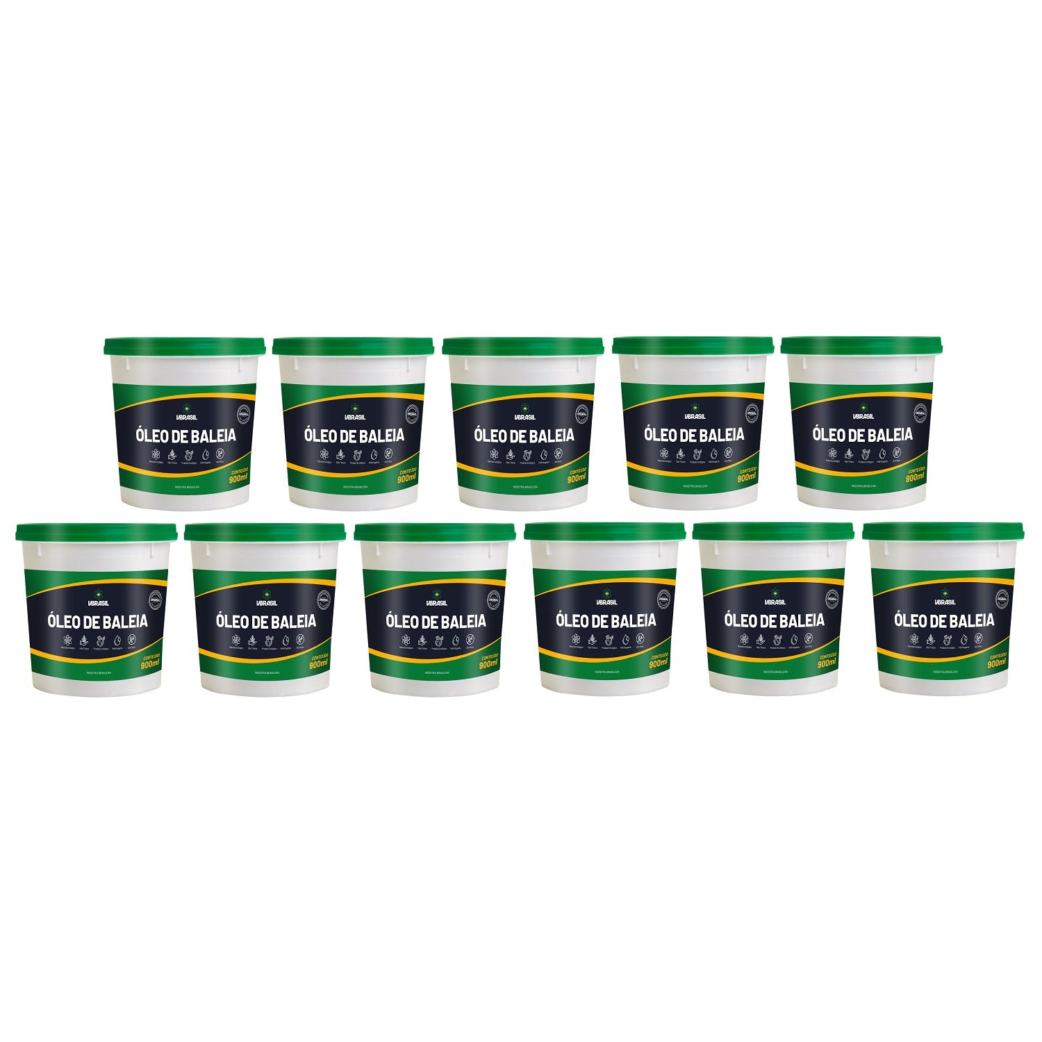 KIT 11 OLEO DE BALEIA 900 ML