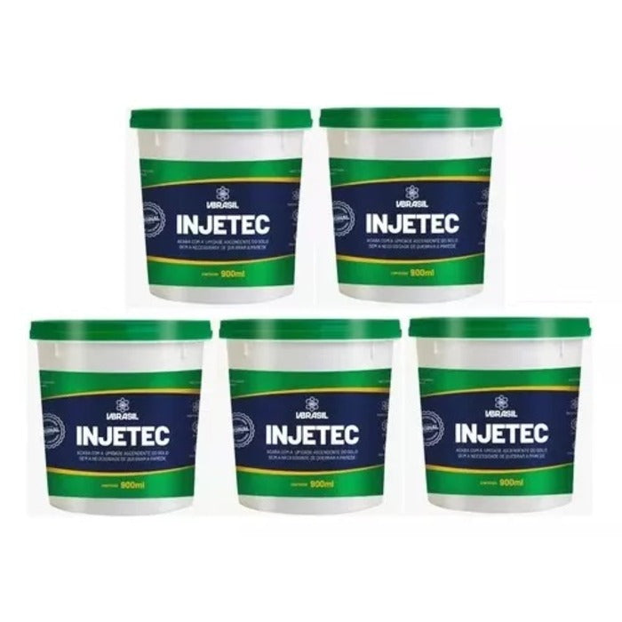 KIT 5 Injetec impermeabilizante 900ml