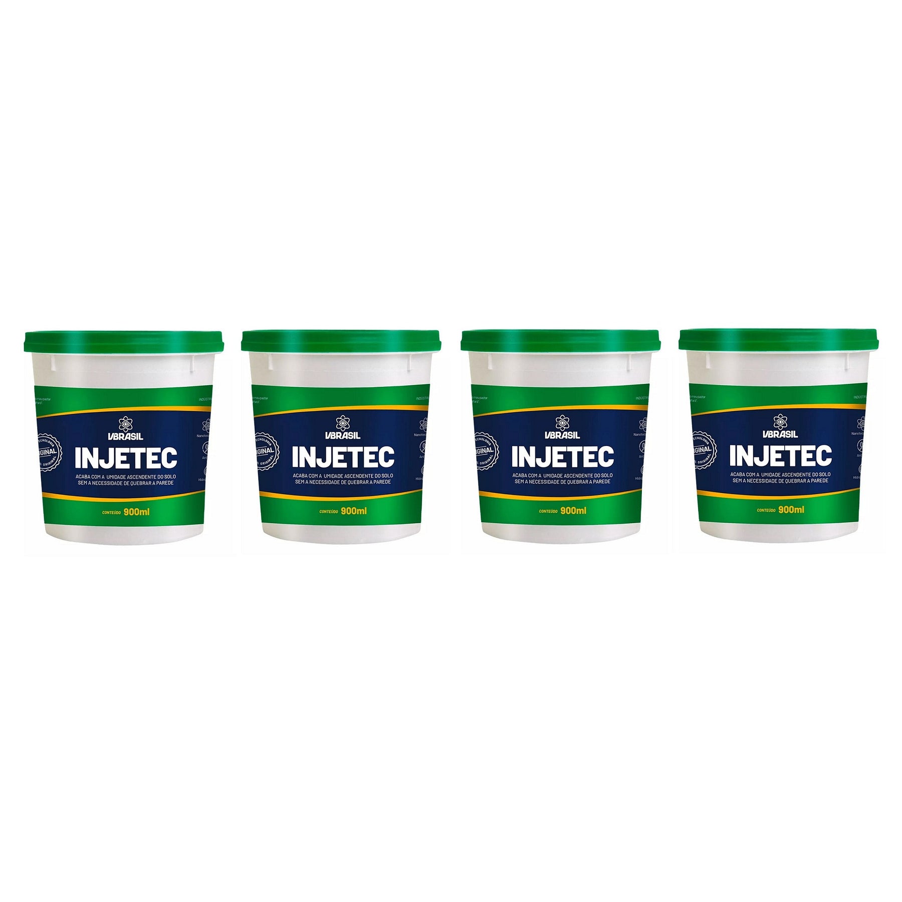 KIT 4 Injetec impermeabilizante 900ml