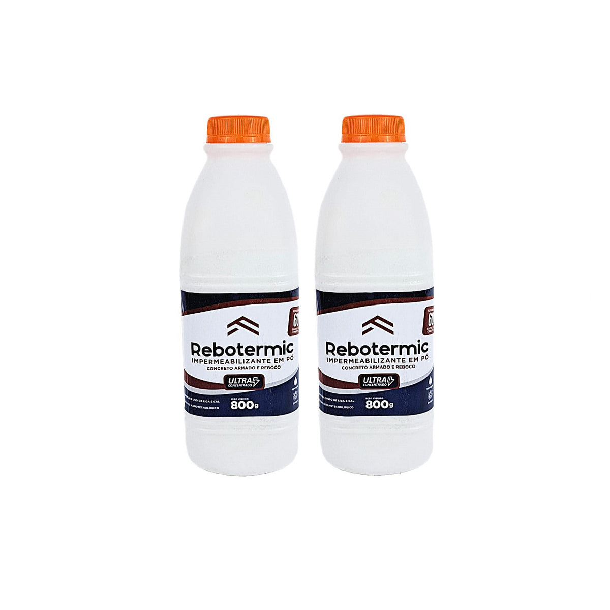 Kit 2 Rebotermic Impermeabilizante 800g Blinda Reboco