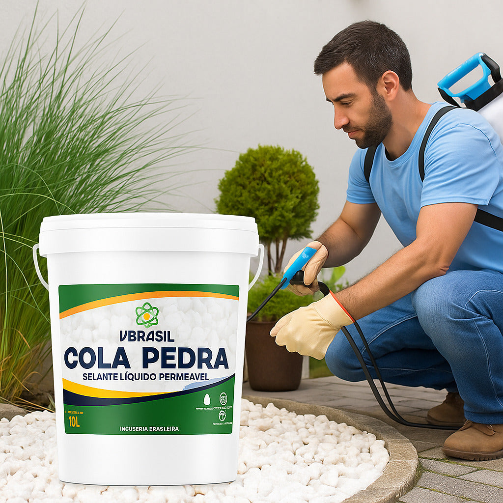 Cola Pedra 10 Litros Vbrasil - Fixador Líquido permeável