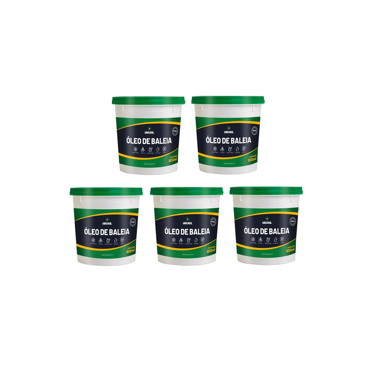 KIT 5 OLEO DE BALEIA 900ml - SV