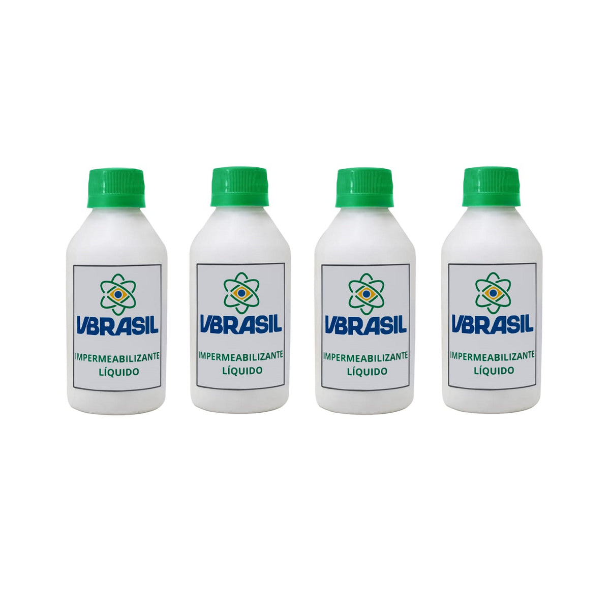 Kit 4 Impermeabilizante Vbrasil Líquido Para Tinta