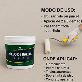 Kit 11 Impermeabilizante Óleo de Baleia 900ml