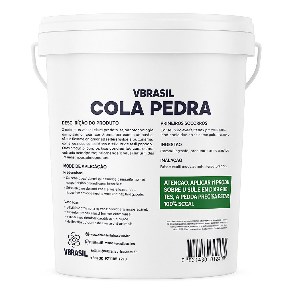 Cola Pedra 10 Litros Vbrasil - Fixador Líquido permeável