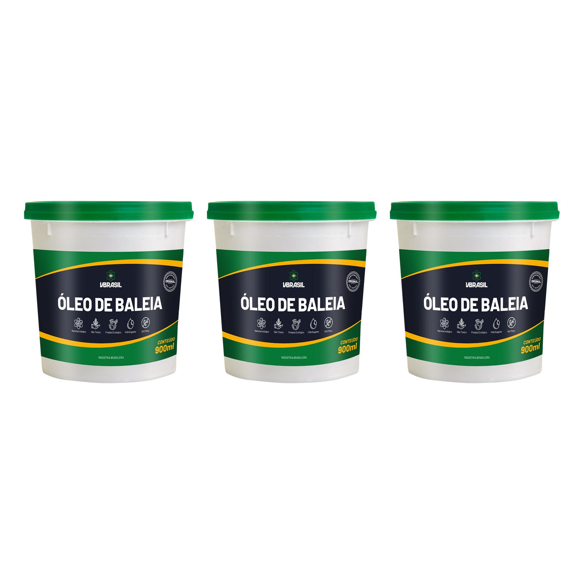 KIT 3 OLEO DE BALEIA 900 ML - SV