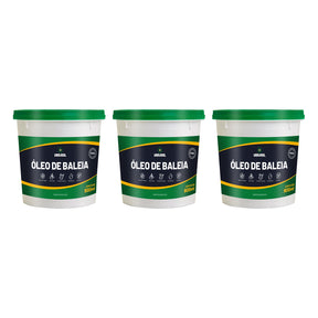 Kit 3 Impermeabilizante Óleo de Baleia 900ml