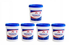 Kit 5 Rebotermic Impermeabilizante 800g Blinda Reboco